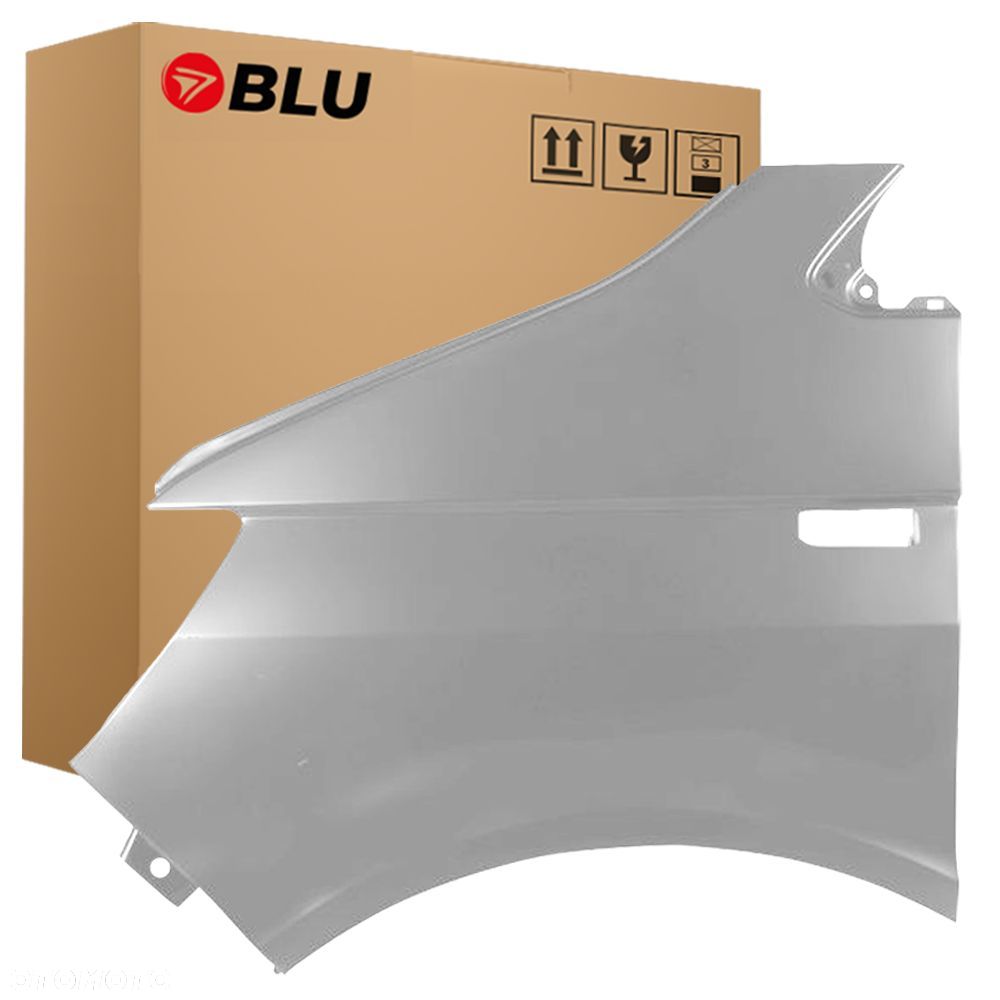 BLU Błotnik VW T6 TRANSPORTER CARAVELLE MULTIVAN LA7W lewy srebrny 15-19 przód ReflexSilber - 1