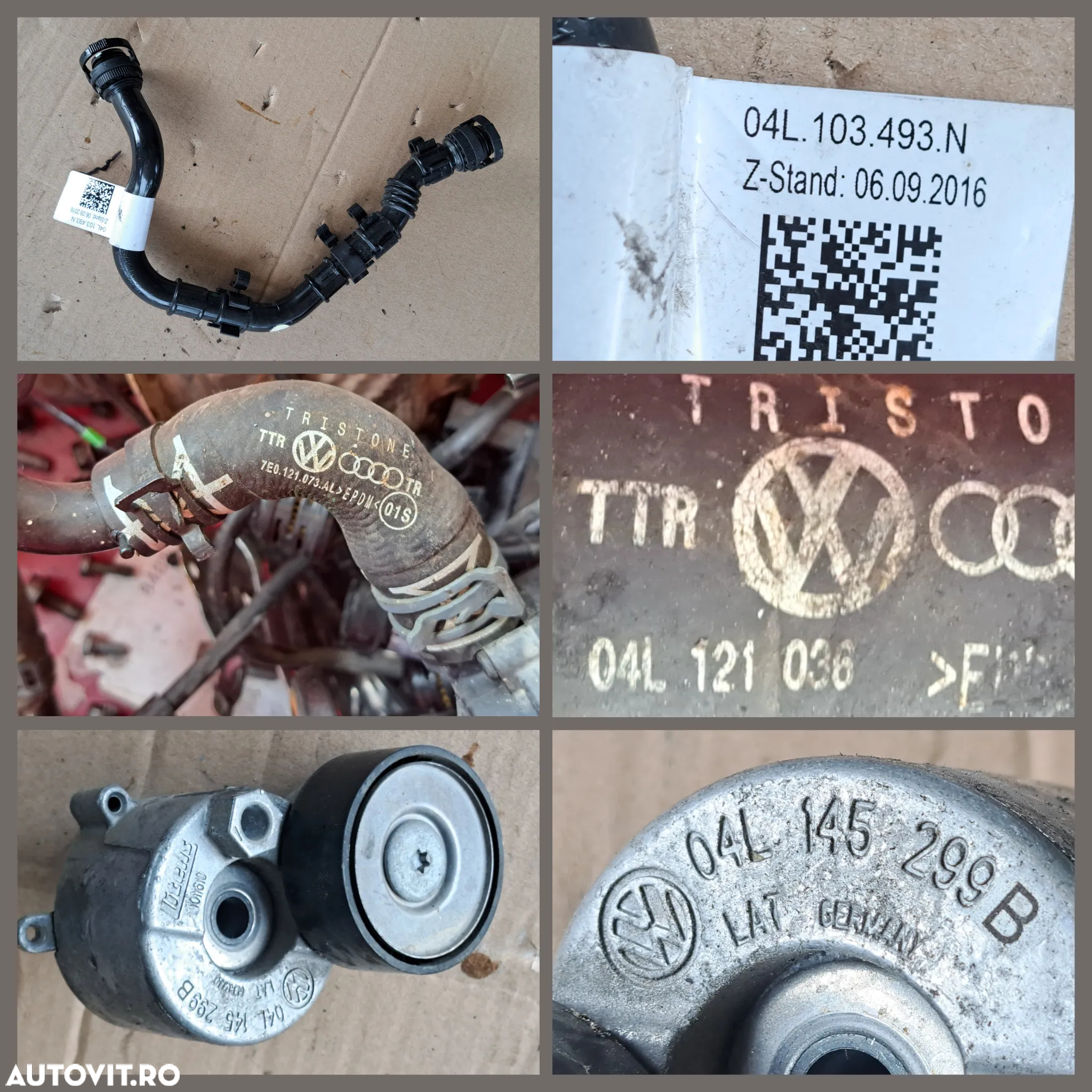 -2- Anexe motor CXH VW T6 2.0 tdi 2019 21 000 km catalizator sonda lambda supapa vacuum flansa lichid racire fulie motor fulie pompa servo pompa recirculare apa instalatie electrica motor - 6