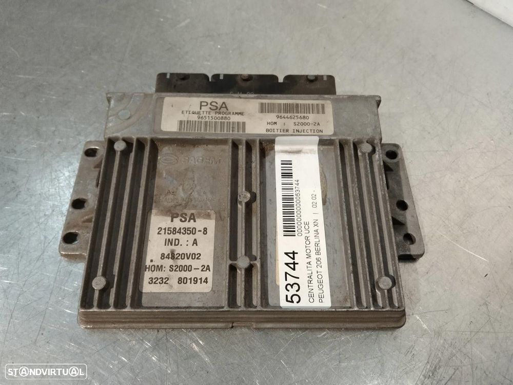 CENTRALINA MOTOR UCE PEUGEOT 206 FASTBACK 1950 - 4