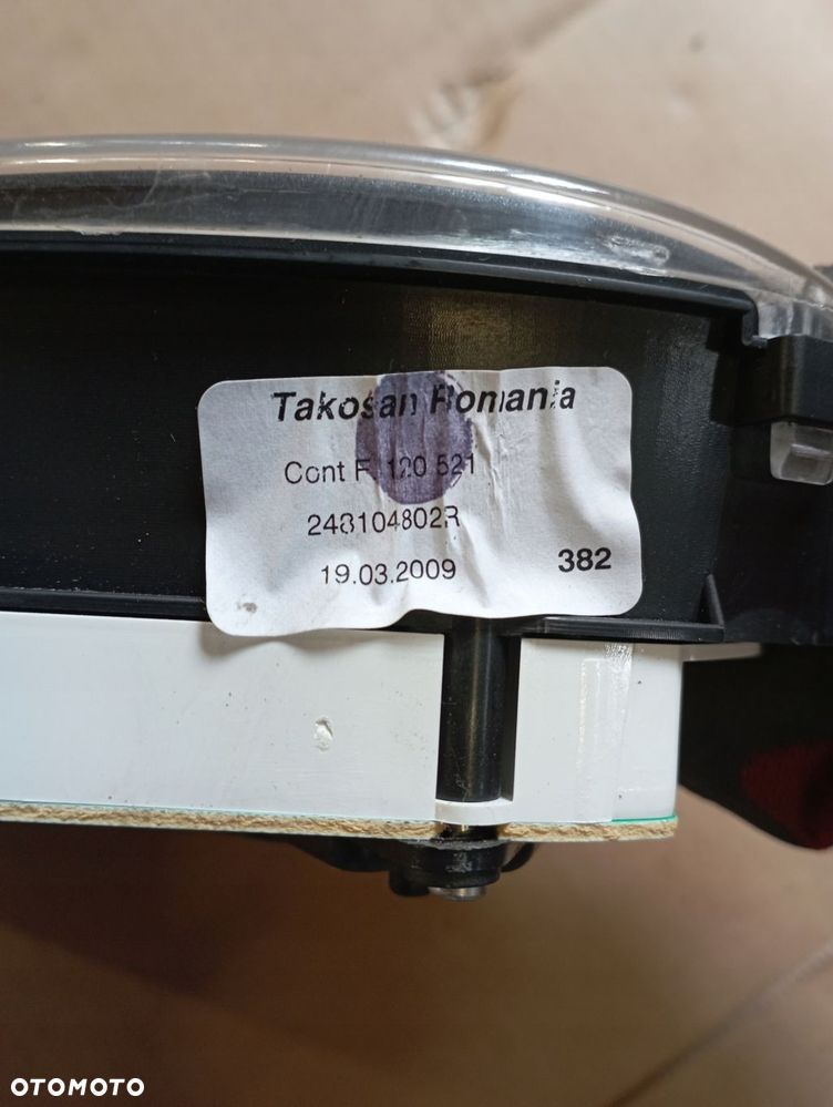 DACIA LOGAN MCV I 1.6 16V LICZNIK ZEGARY 248104802R 21677499 EUROPA - 5