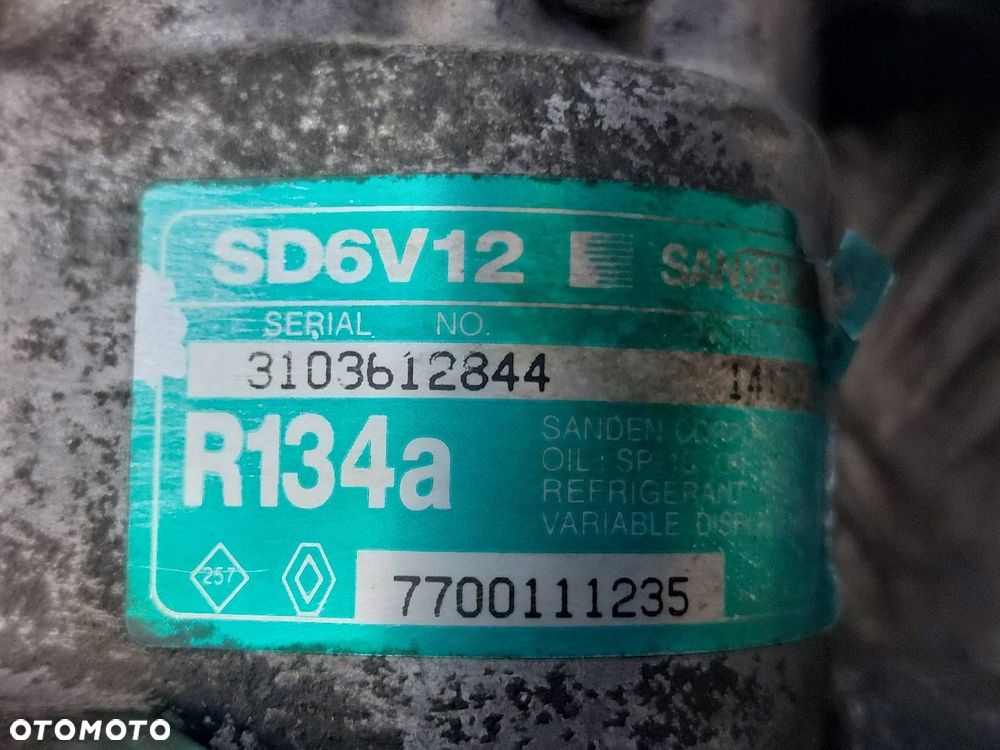 SPRĘŻARKA KOMPRESOR KLIMATYZACJI RENAULT CLIO II 1.9 D 7700111235 - 3