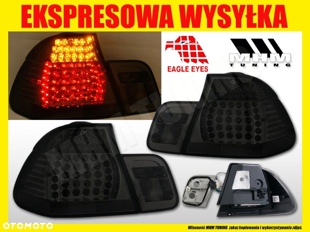 LAMPA TYL KPL BMW 3 E46 SEDAN LIFT 2001- LED DIODY - 2