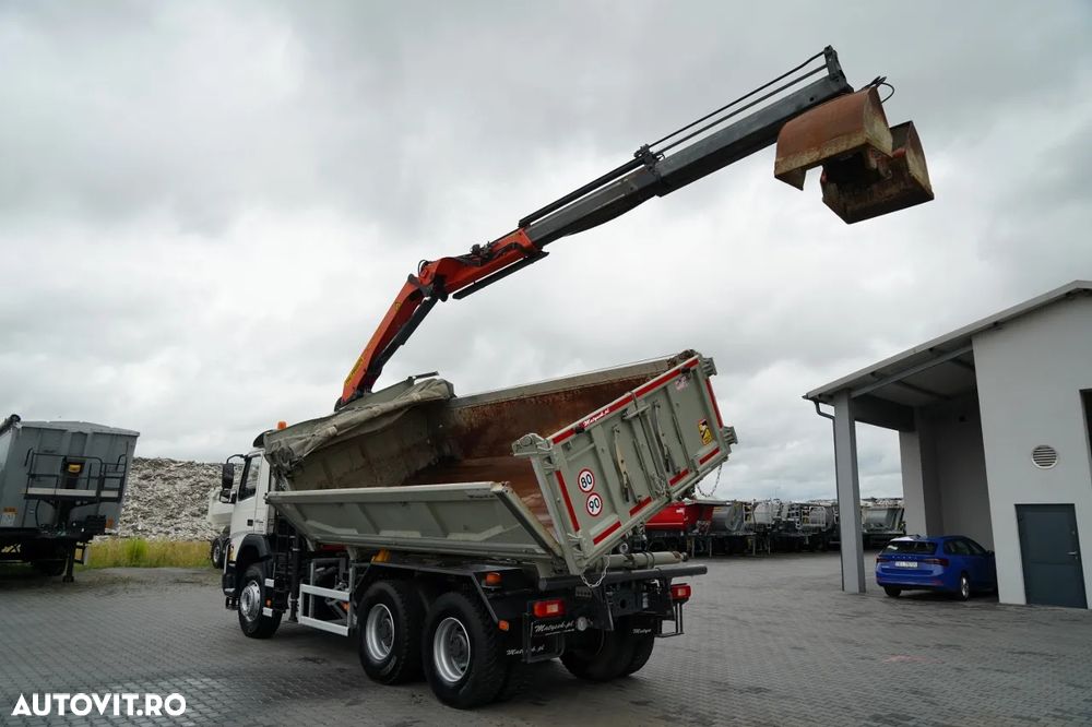 Volvo FMX 410 / 6x4 / CAMION BASCULANTE + HDS PALFINGER 18002-EH A / HYDROBOARD / RADIO CONTROL / EURO 6 / - 6