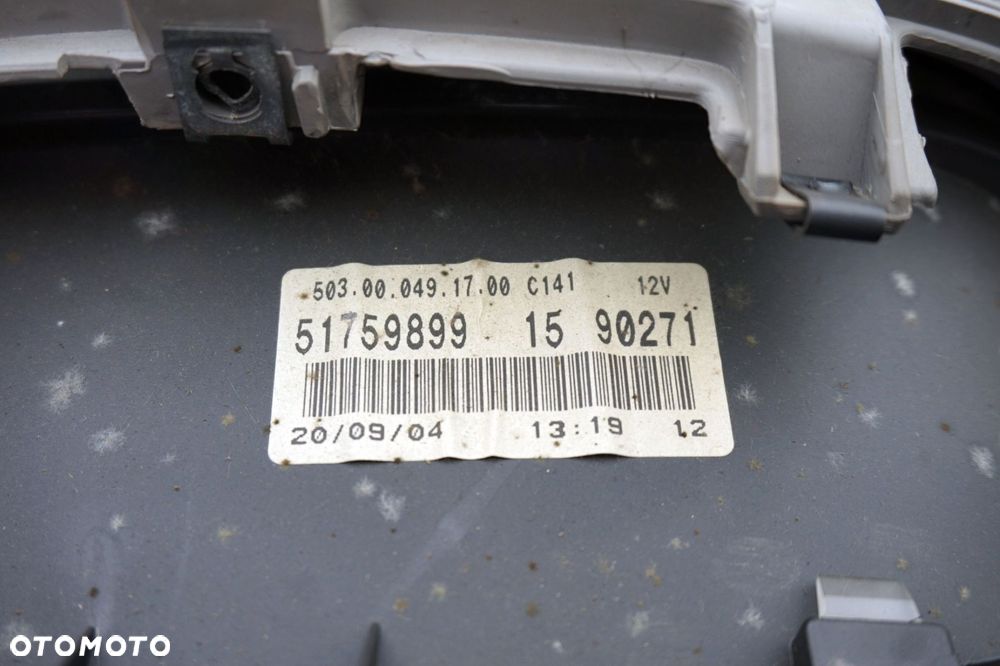 LICZNIK ZEGARY PANDA II 1.2 8V 51759899 AUTOMAT FIAT 2003-2012 - 2