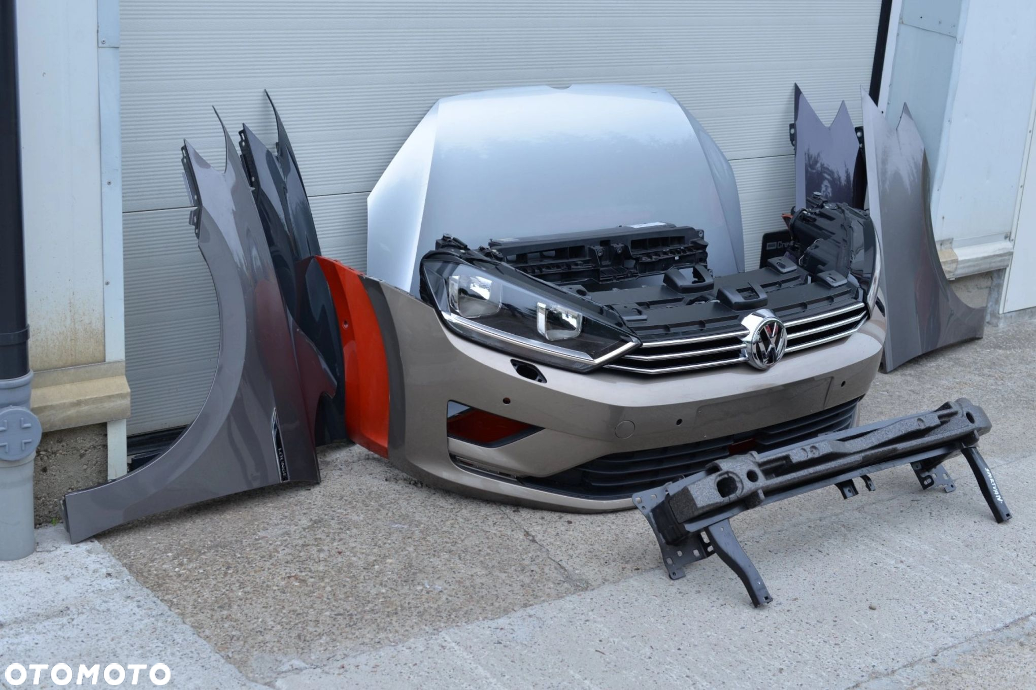 MASKA ZDERZAK GRILL BŁOTNIK LAMPA H7 XENON PAS BELKA VW GOLF SPORTSVAN - 2