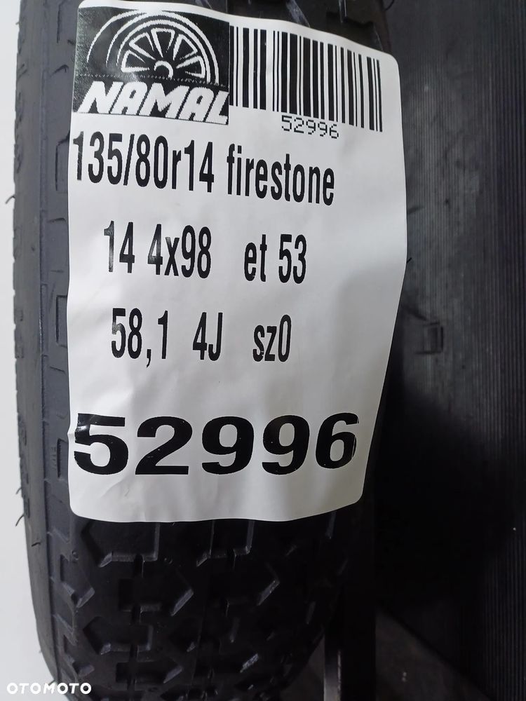 koło dojazdowe fiat 14 4x98 135/80r14 58.1 52996 - 8