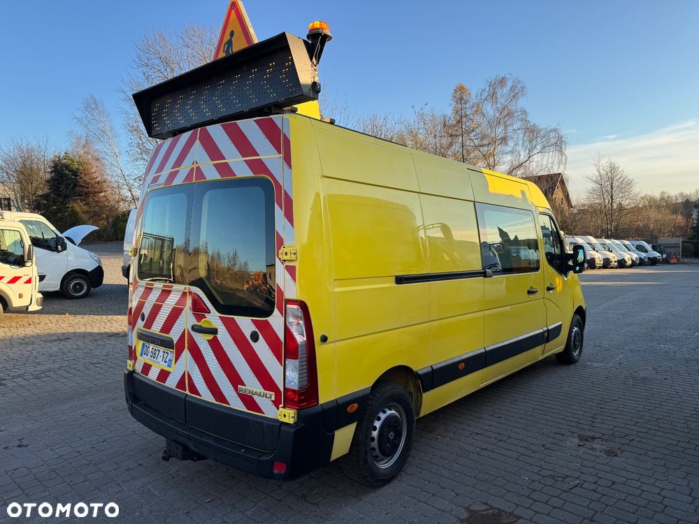 Renault Master 2xDrzwi Przesuwne 2014r. L3H2 Maxi Klima I wł. Tablica LED Roboty Drogowe Koguty - 7