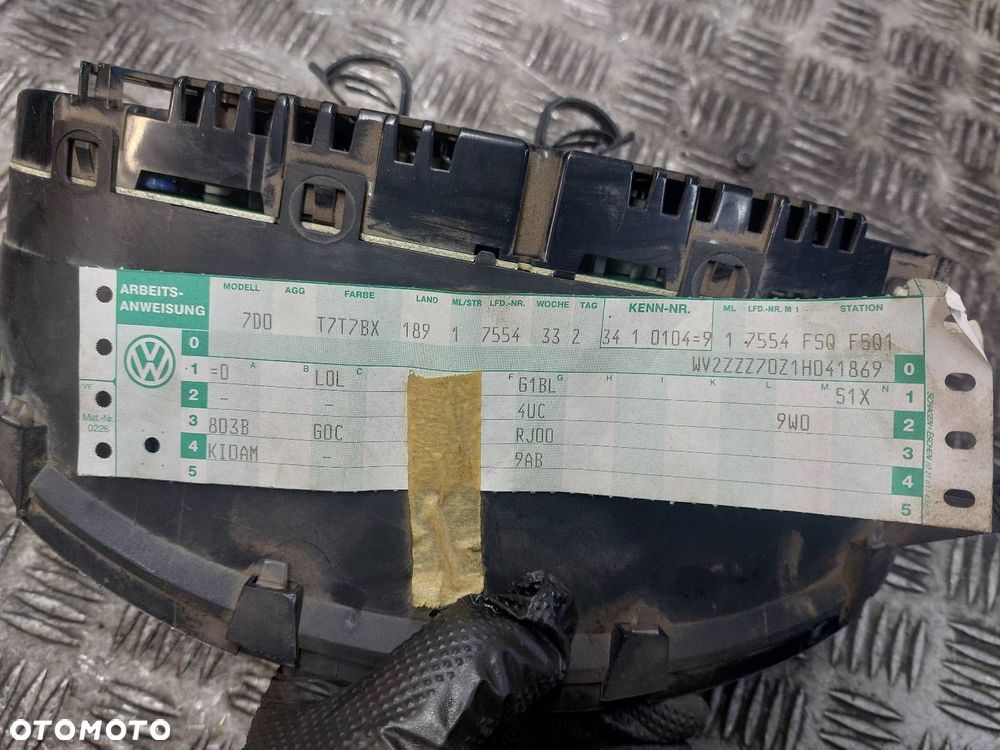 LICZNIK ZEGARY TRANSPORTER T4 LIFT 2.5 TDI 7D0920803B - 6