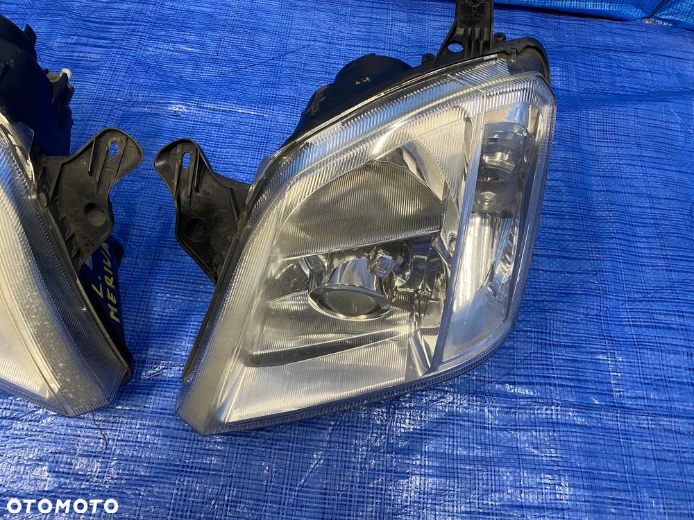 LAMPY LAMPA LEWA PRAWA LEWY PRAWY PRZÓD PRZEDNIA XENON KSEON OPEL MERIVA A LIFT 93321054 93321055 EUROPA ORYGINAŁ - 8