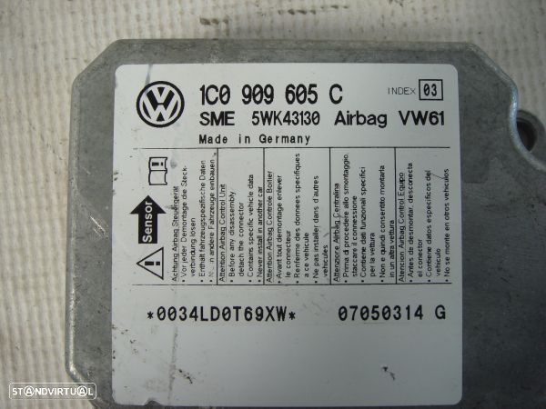 Centralina De Airbags Volkswagen Passat Variant (3B6) - 3