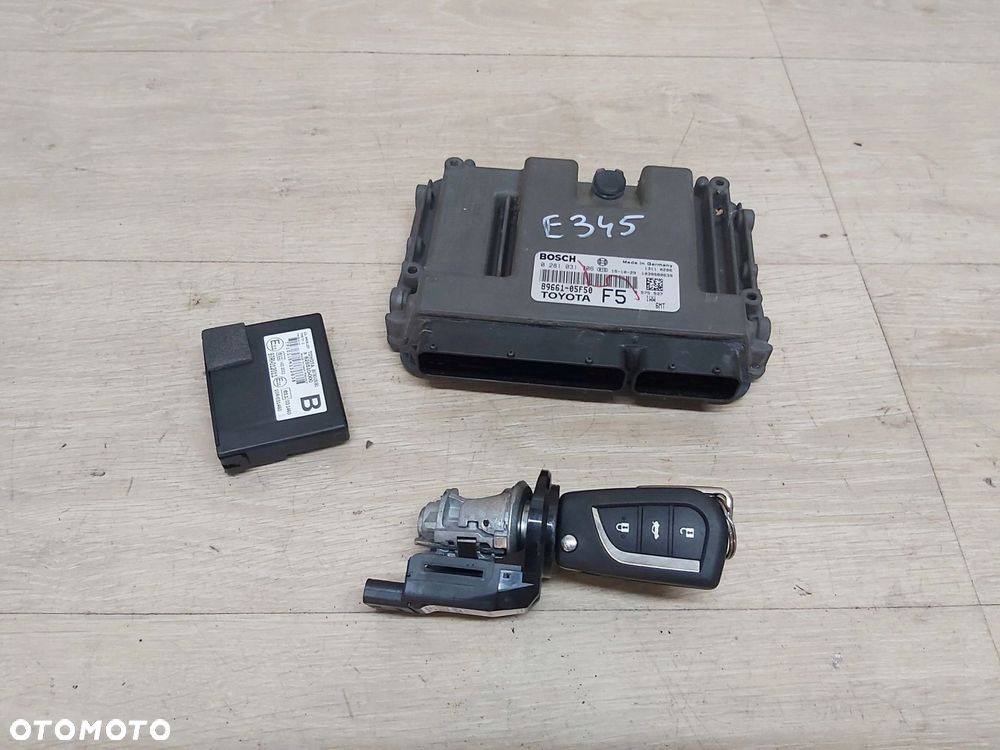 Toyota Avensis T27 LIFT 1,6 d4d komputer kluczyk stacyjka zestaw odpalenia - 1