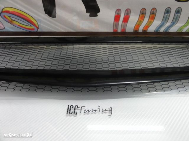 Grelha frontal sem símbolo Honda civic 99-01 Type R Look ABS(plástico) com rede em alumínio - 3