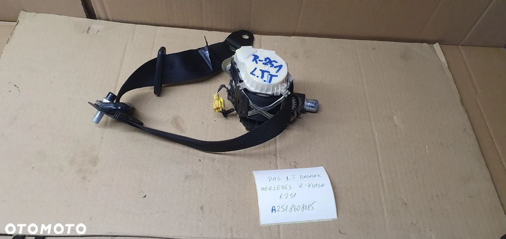 Pas bezpieczeństwa tył tylny lewy Mercedes R-Klasa W251 A2518608185 - 1