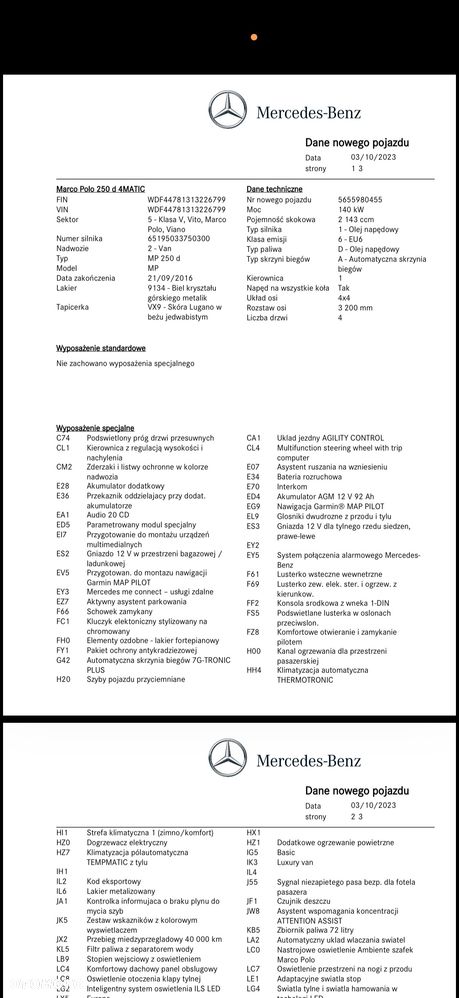 Mercedes-Benz Klasa V 250 (BlueTEC) d Avantgarde 7G-Tronic (d³ugi) - 34
