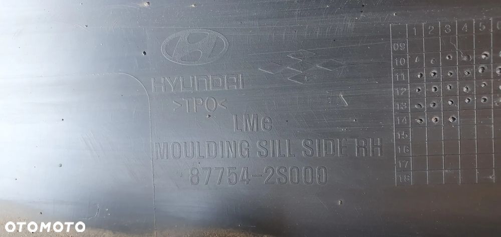 Listwa progowa osłona progu prawa Hyundai IX35 87753-2S000 - 9