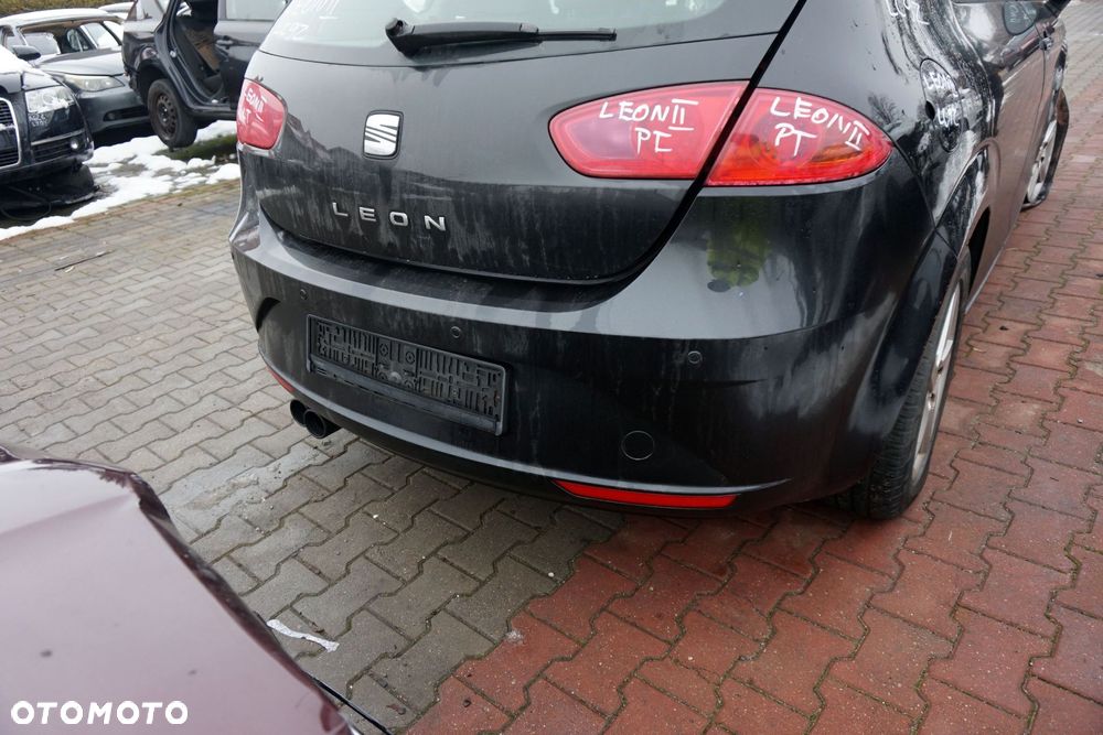 ZDERZAK TYLNY LEON II 1P1 LIFT 5D HB LC9Z  CZARNY SEAT 2009-2012 - 1