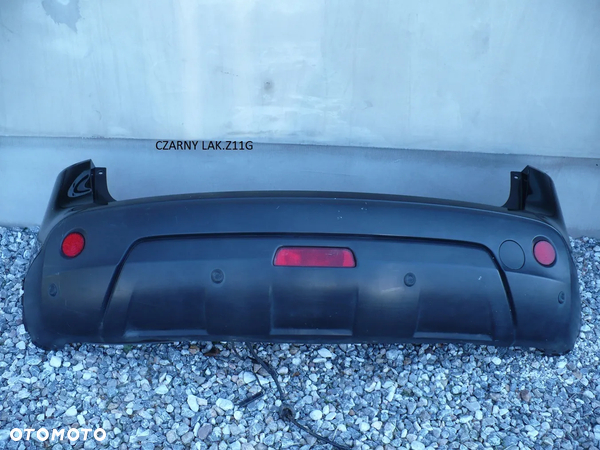 QASHQAI J10 ZDERZAK TYL CZARNY-Z11 BIALY-326 EU.