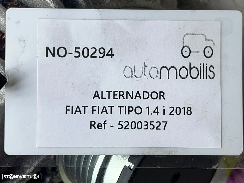 Alternador FIAT TIPO Sedan (356_, 357_) 1.4 i Ref. 52003527 - NO. 50294 - 5