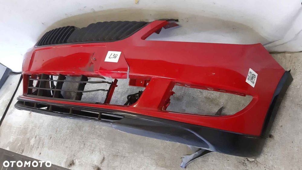 } ZDERZAK PRZÓD PRZEDNI DO SKODA FABIA II 2 LIFT FL 8151 CZERWONY USZKODZONY ! - 4