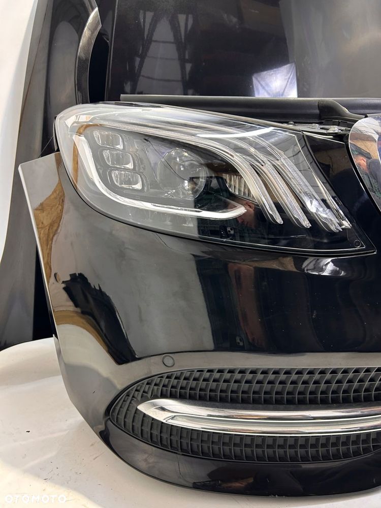 MERCEDES W222 LIFT PRZÓD ZDERZAK PAS LAMPY MASKA CHŁODNICE - 2