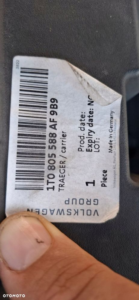 VW TOURAN I LIFT CADDY 2010- wzmocnienie pas przód 1T0805594M 1T0805588AC - 15