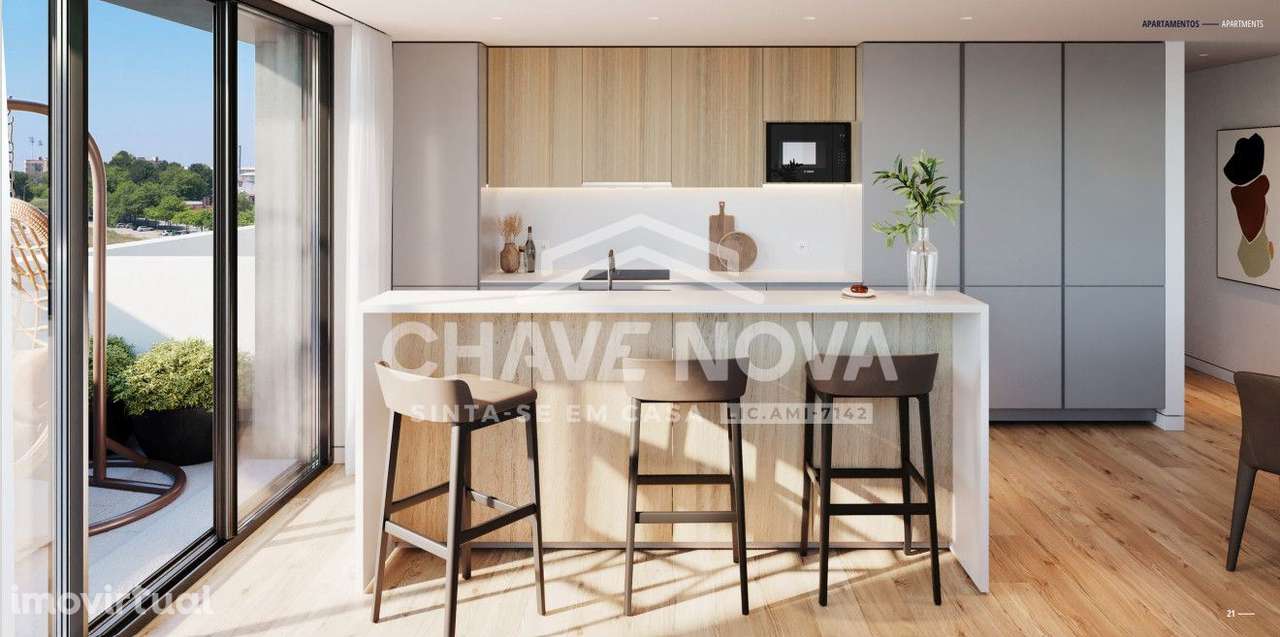T2 Dúplex Novo c/ Lugar de Garagem em Matosinhos - Grande imagem: 4/18