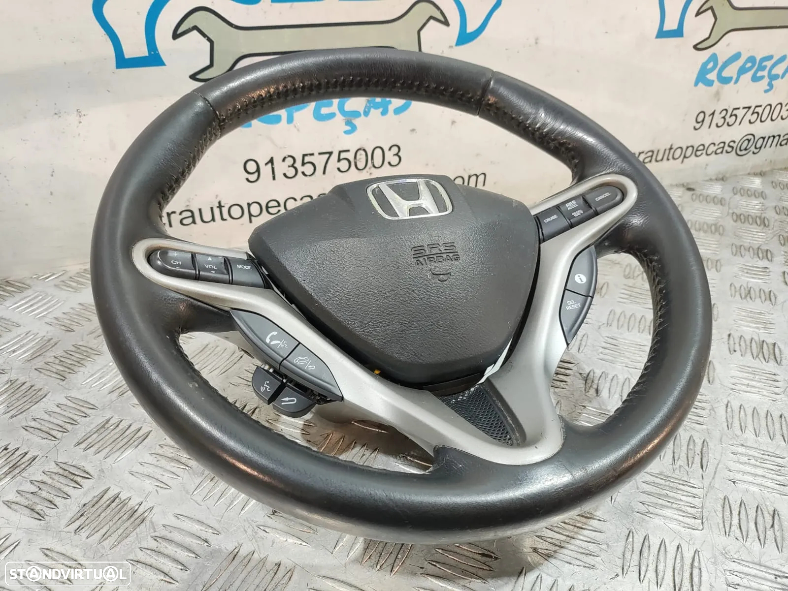 Volante + Airbag Honda Civic VIII 8 MK8 FN FK FK3 Pele - 5