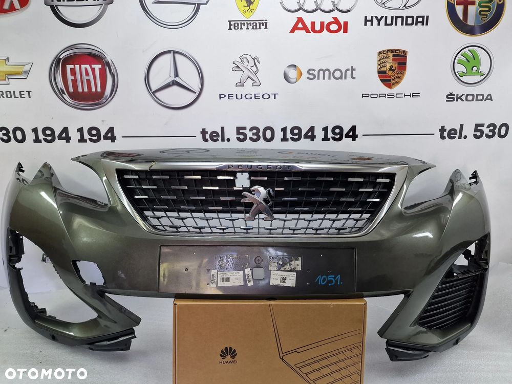 PEUGEOT 3008 / 5008 II GT / GT-LINE 16- ZDERZAK PRZEDNI PRZÓD NA 6X PDC + ATRAPA / GRILL , NR 9815499077 , NR AUKCJI NZ1051 - 1