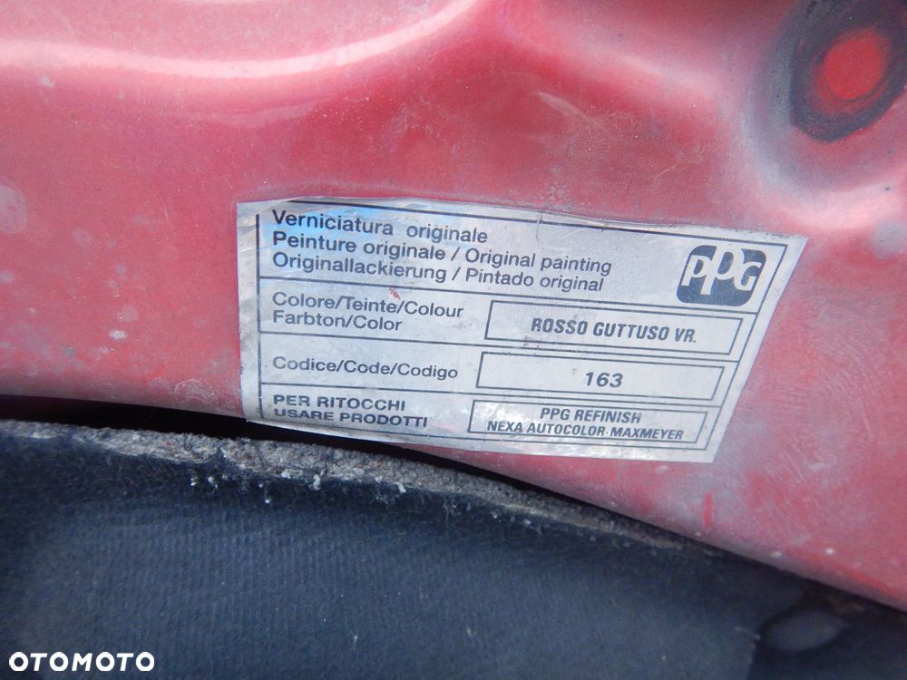 CZĘSCI - Fiat Idea 1,3JTD  51kW 70KM 188A9000 5B LAKIER 163 2005r. INDEX - 8995 - 7