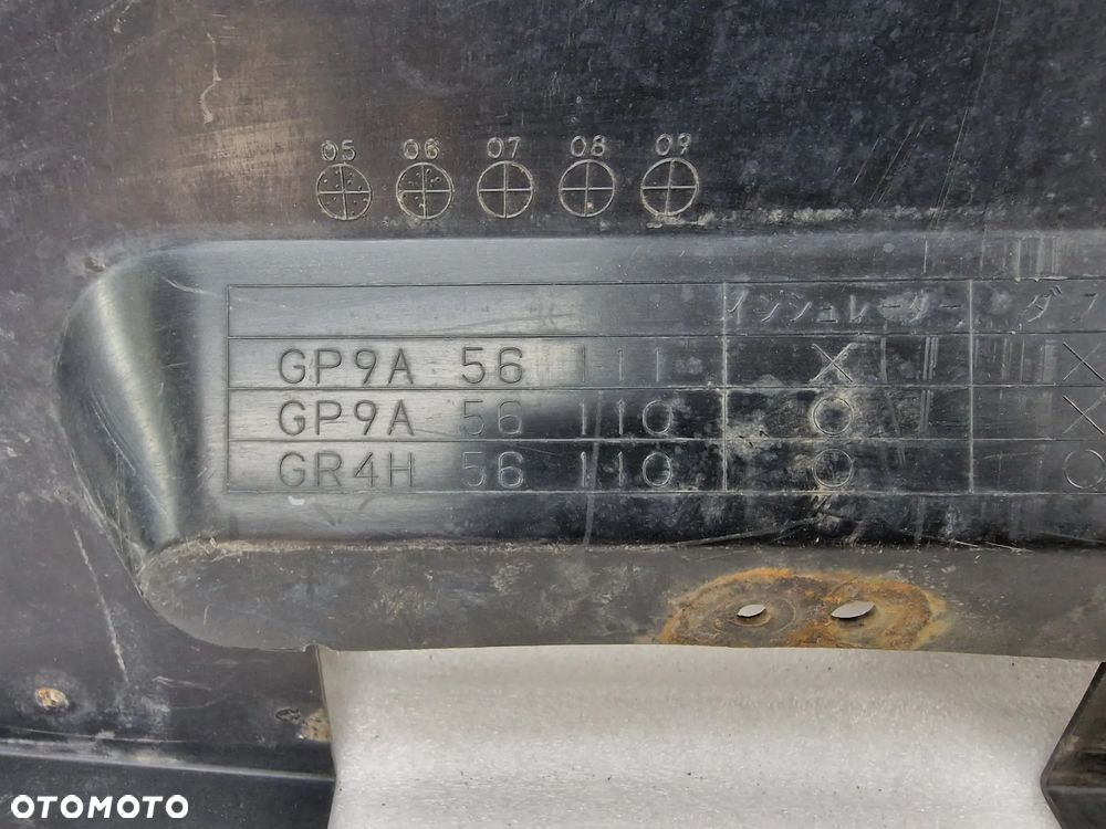 MAZDA 6 02-08 OSŁONA / PŁYTA POD SILNIK , NR GP9A 56111 / GP9A 56110 / GR4H 56110 , NR AUKCJI OSŁ557 - 9