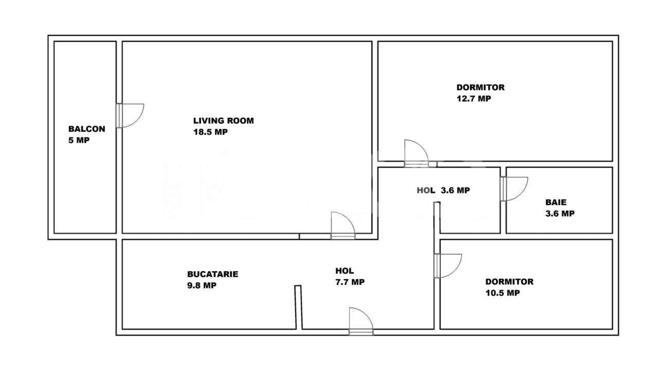 Apartament decomandat vanzare3 camere 66 mpu pivnita Mihai Viteazul — fotografia 3