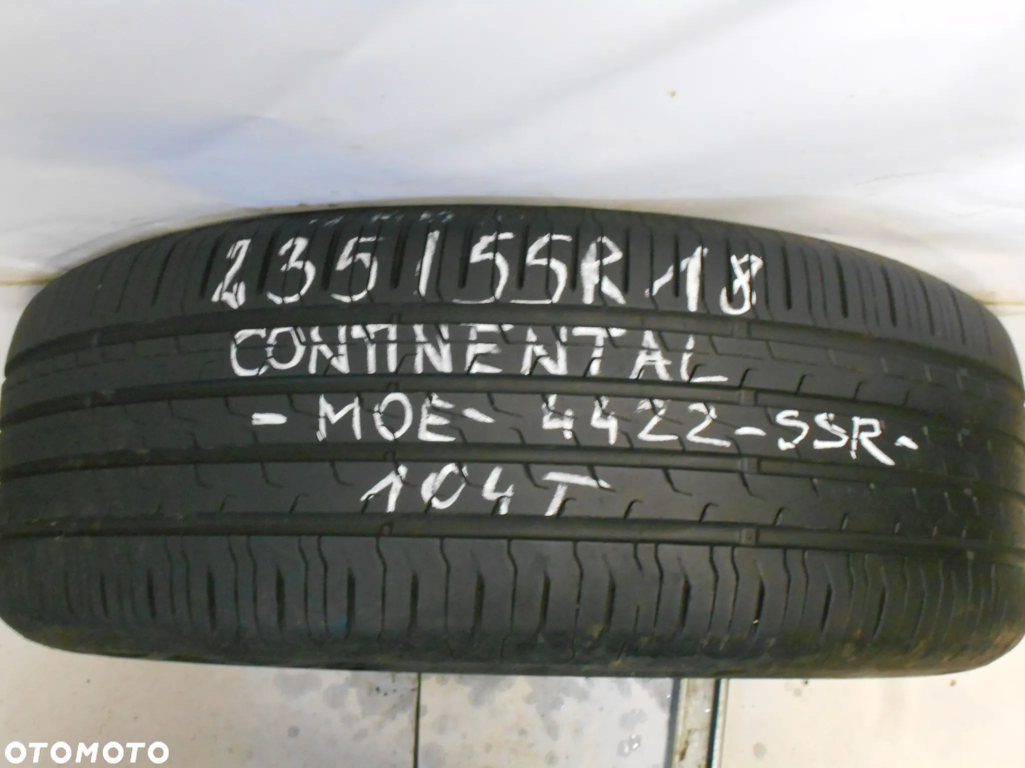 OPONA POJEDYNKA 235/55r18 CONTINENTAL ECO CONTACT 6 SSR MOE  DOT  4422 7MM - 1