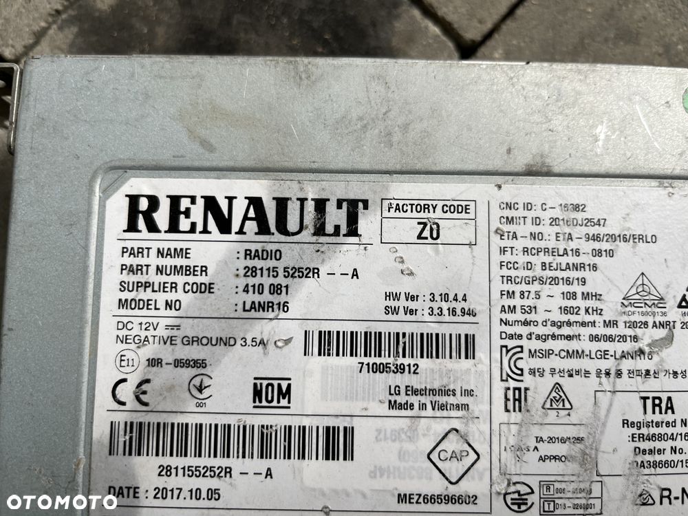 Radio Renault Megane IV - 3