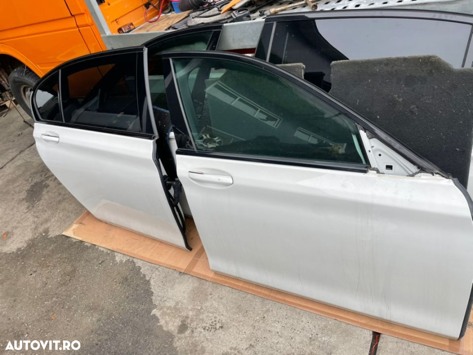 trapa panoramică panorama plafon negru Interior usa uși Bmw G11 G12 seria 7 750li 750ld long geam sticla 730xdL 740Ld perdeluța usa spate - 4