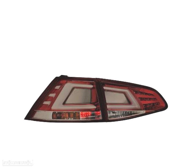 FAROLINS TRASEIROS VERMELHOS FUMADOS VOLKSWAGEN VW GOLF 7 LIMOUSINE 12-17 - 1