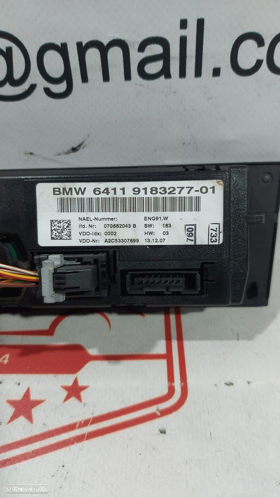 Climatronic Sofagem Display Comando Chauffage BMW Série 1 E81 E92 2008 2013 6411918327701 Original - 3