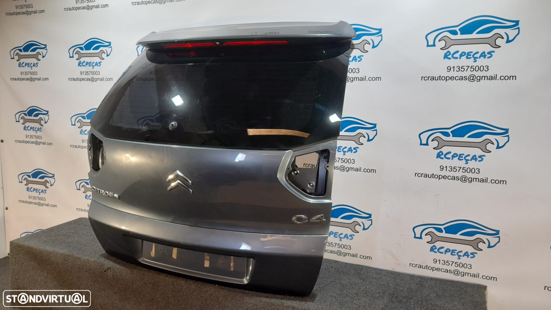 PORTA TAMPA MALA CITROEN C4 PICASSO I 1 MK1 UD SPOILER LIP AILERON FECHO PUXADOR MOTOR VIDRO 3º STOP - 2