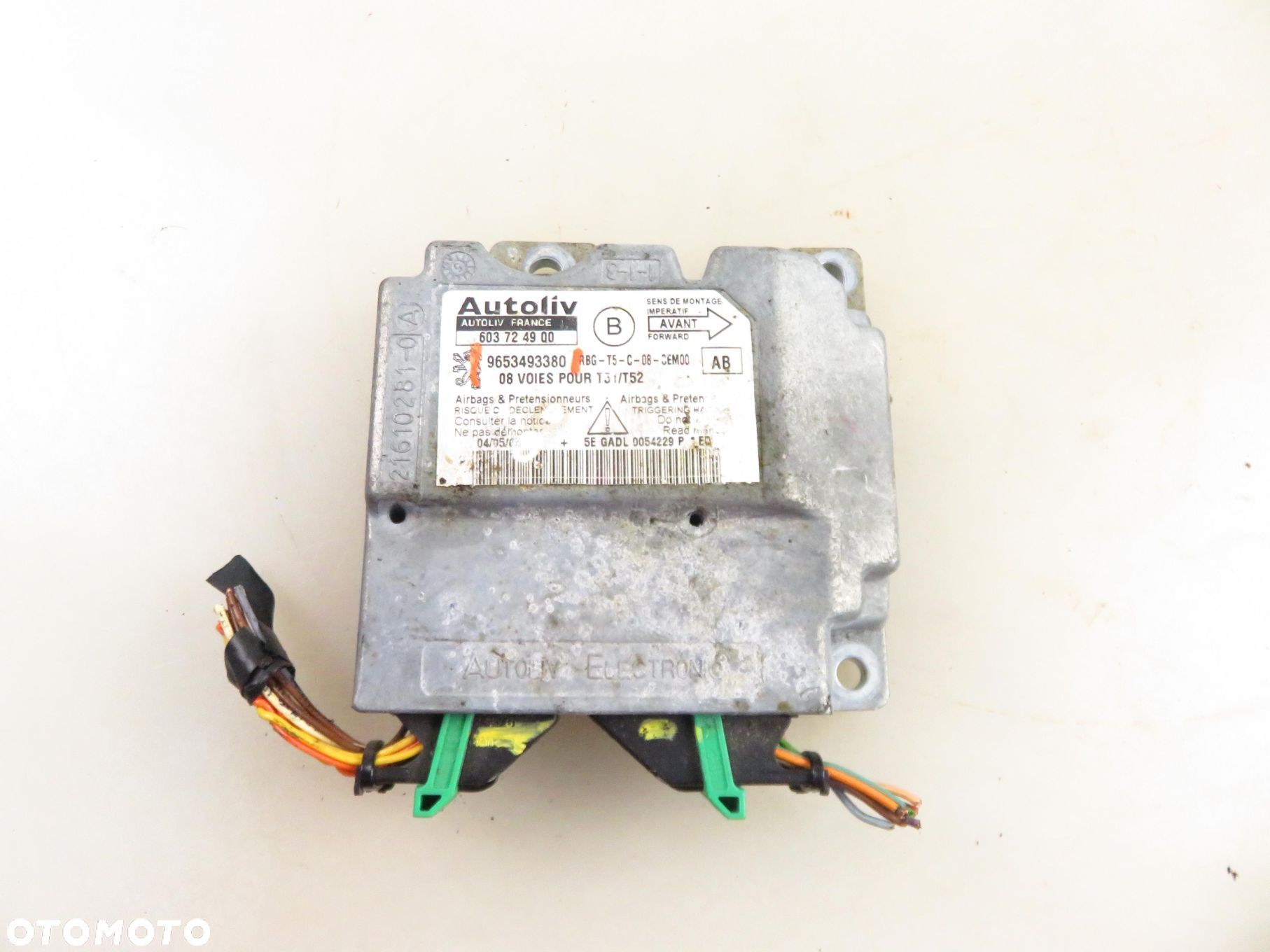 MODUŁ AIRBAG PEUGEOT 307 SW (3H) 9653493380 - 1