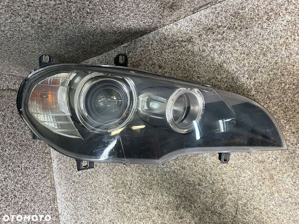 Lampa prawy przod prawa przednia klosz obudowa SOCZEWKA H7 BMW X5 E70 ORG - 6