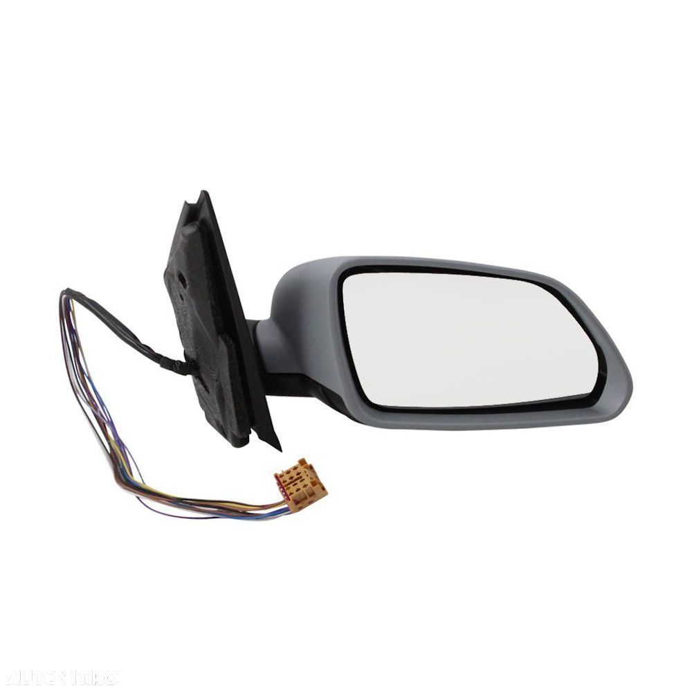 Oglinda exterioara Skoda Octavia 2 (1Z3/1Z5) 06.2004-2008 Partea Dreapta Crom Convex Electrica Cu Incalzire, cu semnalizare, carcasa grunduita, cu lampa perimetru - 1