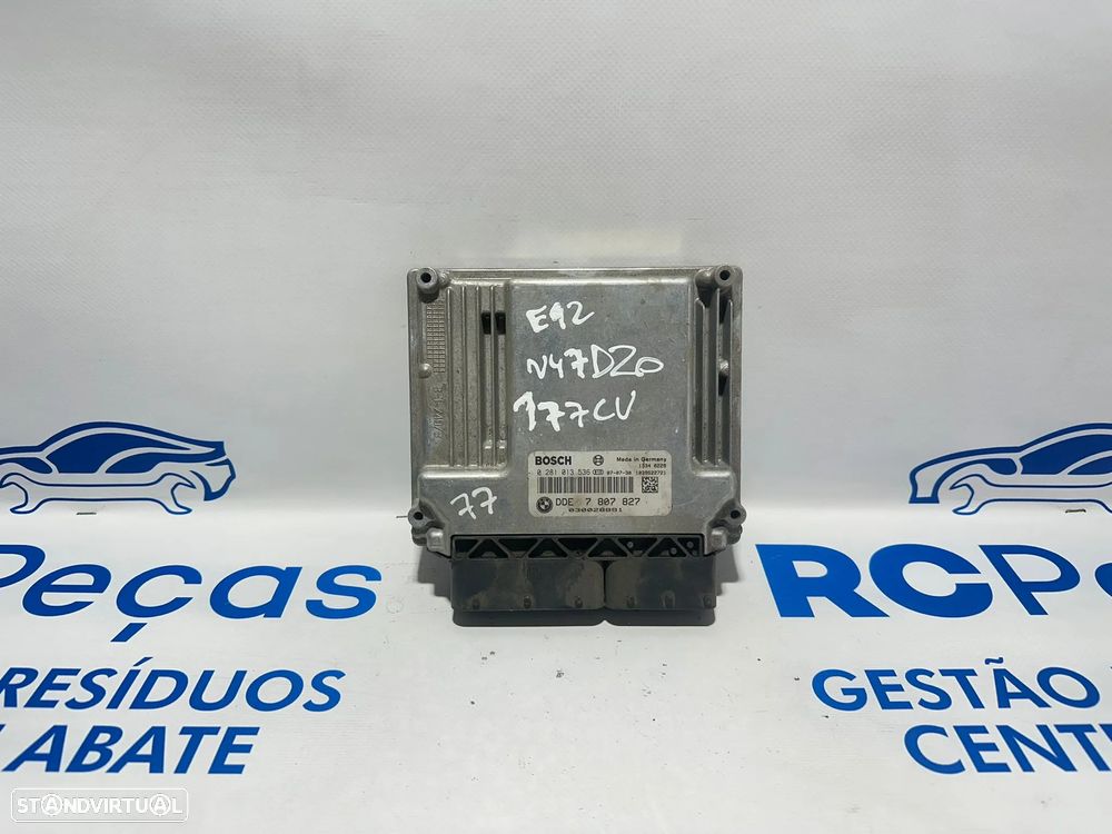 .Centralina Motor Original Bosch BMW 2.0 Diesel N47D20A N47D20C 177cv 20D 7807827 0281013536 2005 - 2013 - 1