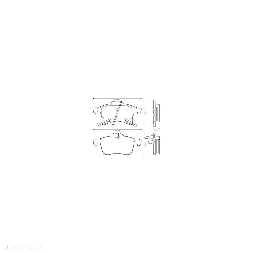 Set placute frana, frana disc Opel ASTRA F Classic, ASTRA G, ASTRA H , Corsa C, Corsa E, Meriva 2003-2010, Combo C, Zafira B 2005-2012, punte fata 1605080 - 1
