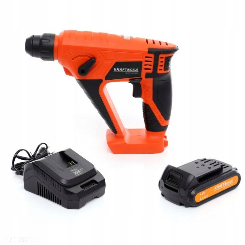 Młot udarowy SDS Plus akumulatorowe KraftDele 6 J 18 W 18 V KD1756 - 8