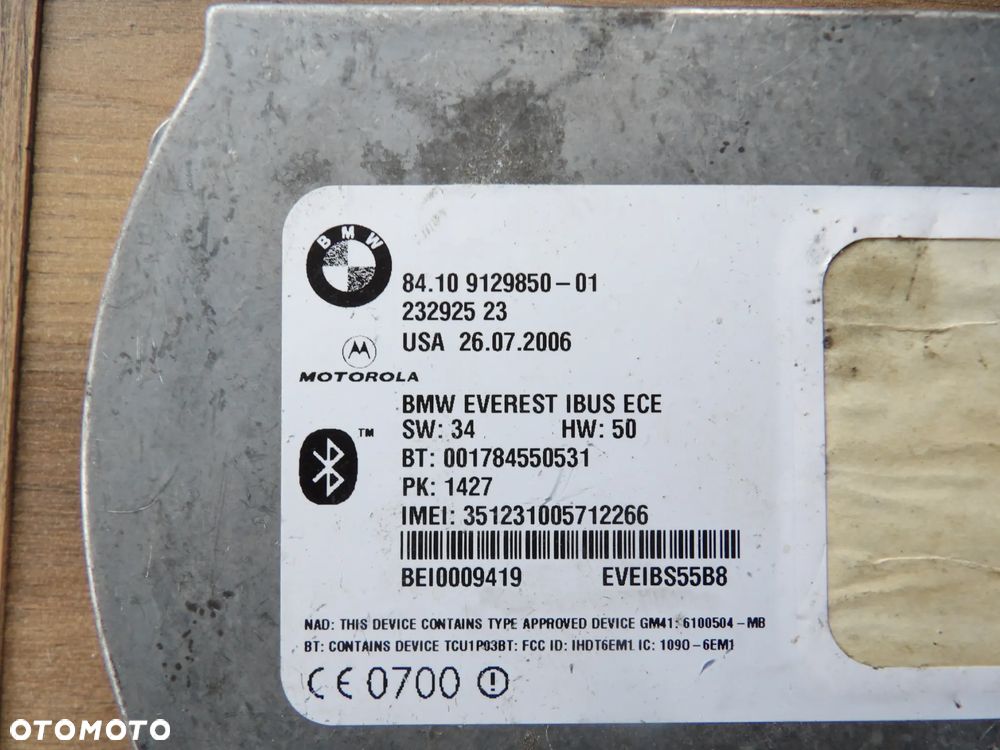 BMW - E53,X5 - MODUŁ , STEROWNIK BLUETOOTH - 9129850 - 2