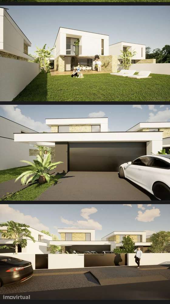 Moradia independente T4. Em construção-Arq Moderna. Terreno 1.537 m² - Grande imagem: 5/10