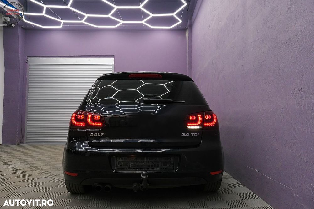 Stopuri Full LED VW Golf 6 VI (2008-2013) R20 Design Rosu Fumuriu cu Semnal Dinami- livrare gratuita - 19