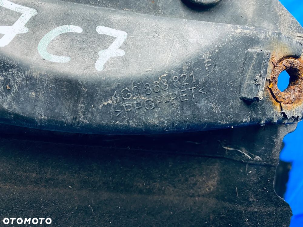 OSŁONY OSŁONA PŁYTA PODWOZIA POD SILNIK SKRZYNIĘ ŚRODKOWA AUDI A6 A7 S7 C7 4G 2011- ; 4G0863822C 4G0863821F ORYGINAŁ - 11