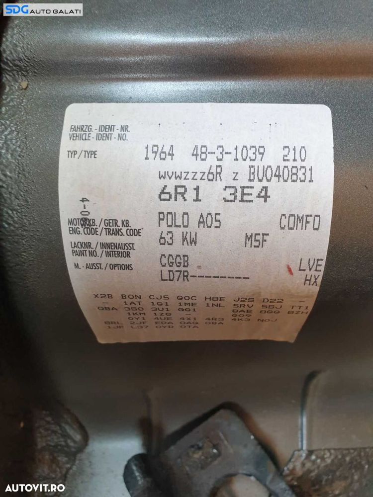 Cutie Viteze Manuala in 5 Trepte Cod LVE Skoda Fabia 2 1.4 CGGB 2007 - 2014 [1456] - 1