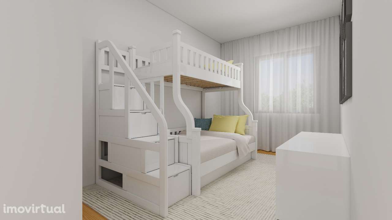 Apartamento T3 com varanda, garagem e ar condicionado - Grande imagem: 4/12