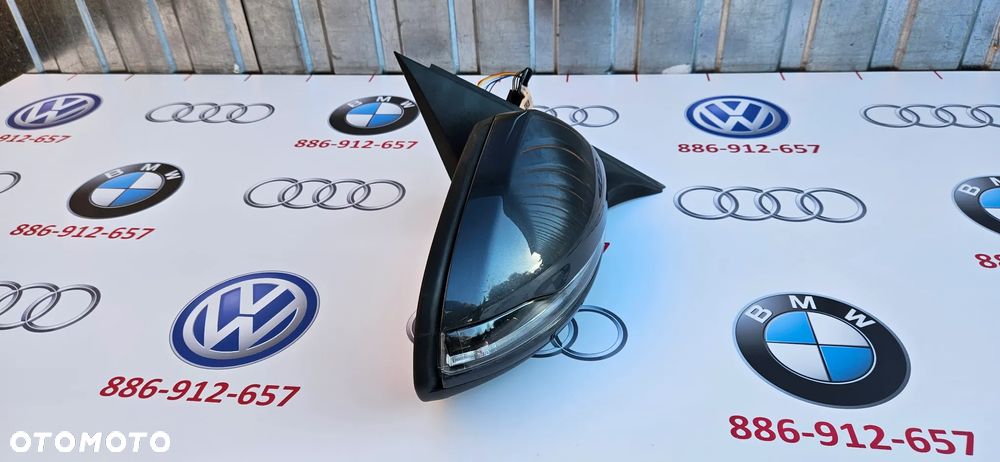 Mercedes C Klasa W205 Lusterko Prawe Kierowcy 7+7 KOLOR 755 fotochrom składane - 3